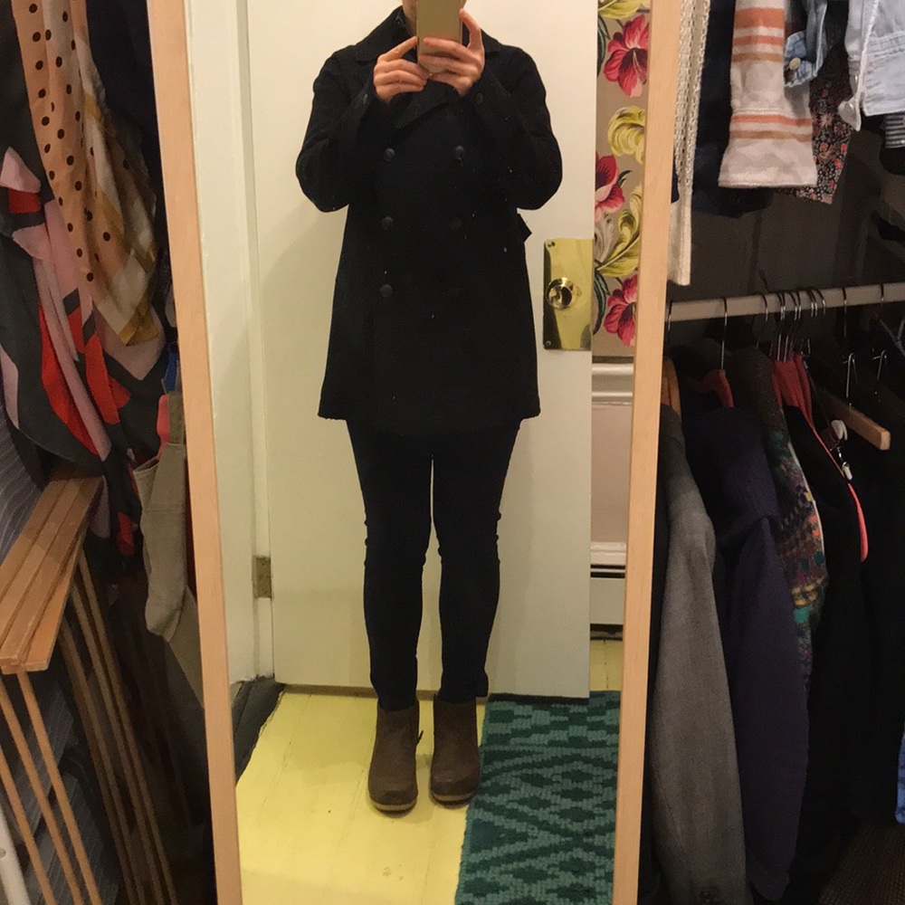 XS rag & bone Stanley Peacoat Black